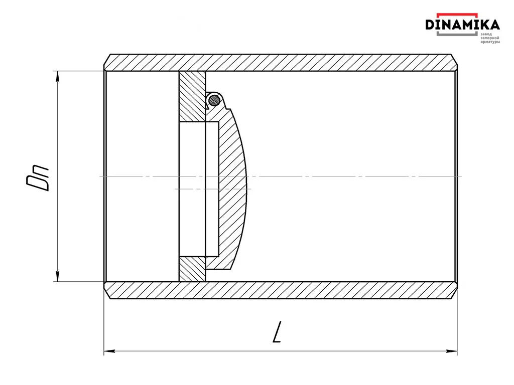 Обратный клапан 19с38нж Ду150 под приварку