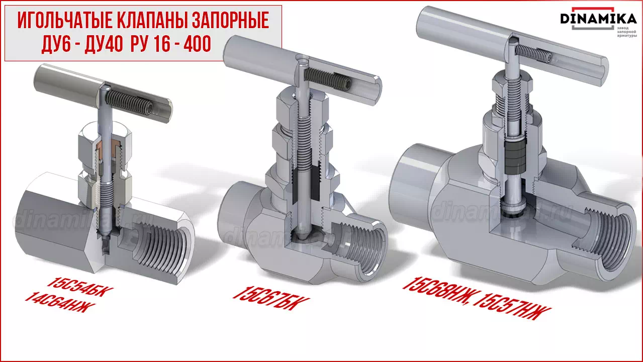 Резьбовые клапаны игольчатые муфтовые в Саранске